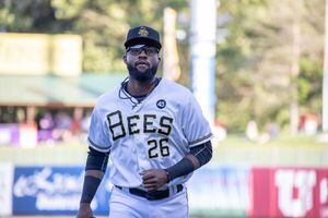 Salt Lake Bees on Instagram: First Triple-A Hit ✓ First Triple-A Homer ✓  Welcome to Salt Lake @jordynadams10 #gobees #saltlakebees #homerun  #baseball : r/angelsbaseball