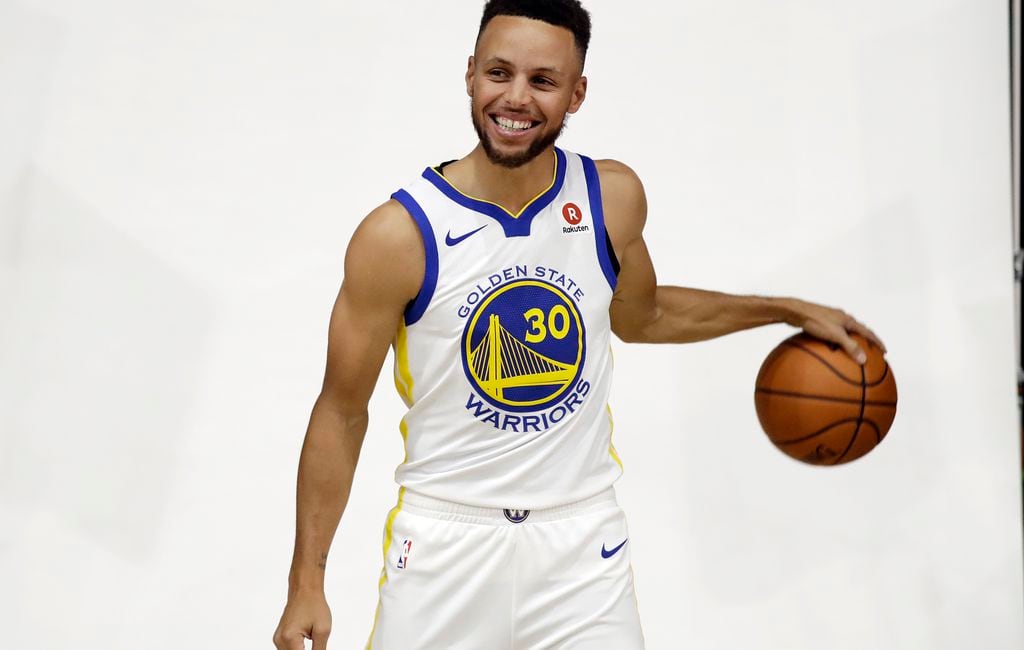 Stephen Curry of the Golden State Warriors poses for a portrait