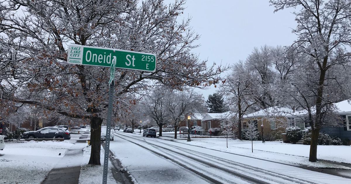 Salt Lake City woke to snow, but can expect rain later Saturday