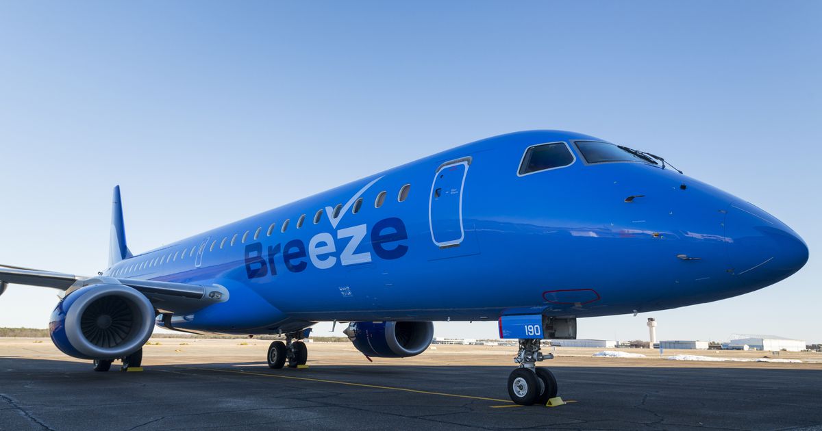 Breeze Airways is coming to Ogden, UT
