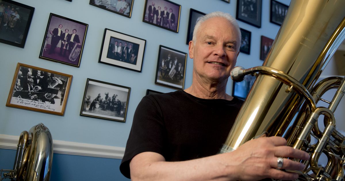 First-year conservatory student grateful for loaner tuba