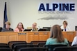 (Francisco Kjolseth | The Salt Lake Tribune) Members of the Alpine School District Board of Education Ada Wilson, Joylin Lincoln, Dr. Mark Clement, and Sara Hacken, from left, meet on Friday, June 30, 2023.