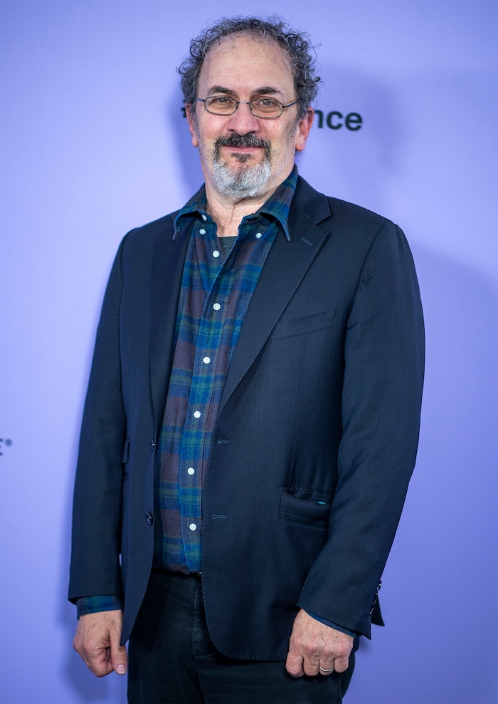 (Rick Egan | The Salt Lake Tribune)  Robert Smigel, on the press line for the premiere of "Between the Temples" at the Library Center in Park City, at the Sundance Film Festival, on Friday, Jan. 19, 2024.
