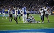 (Bethany Baker  |  The Salt Lake Tribune) Kansas Jayhawks reacts to a turnover on downs by the Brigham Young Cougars in the fourth quarter of the game in Provo on Sunday, Nov. 17, 2024.