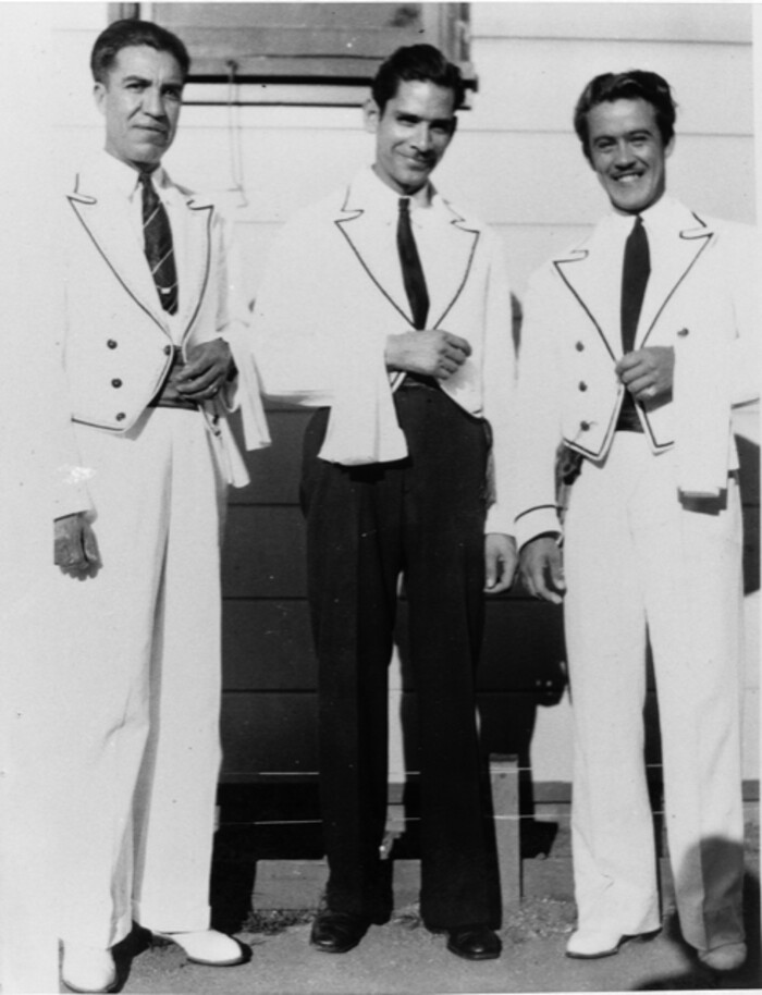 (courtesy El Cholo) Waiters at the original El Cholo restaurant in Los Angeles, sometime in the 1930s. The 100-year-old Mexican restaurant chain's seventh location — the first outside southern California — is preparing to open in Salt Lake City's Sugar House neighborhood in fall 2023.