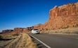 (Bethany Baker  |  The Salt Lake Tribune) A car drives along Utah Highway 211 in the Indian Creek area of Bears Ears National Monument near Monticello on Thursday, Dec. 19, 2024.