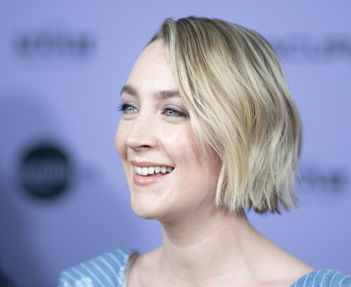 (Rick Egan | The Salt Lake Tribune)    Saoirse Ronan on the Press line for "The Outrun" at the Library Center in Park city, during the Sundance film Festival, on Friday, Jan. 19, 2024.
