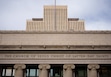 (Trent Nelson  |  The Salt Lake Tribune) The Church Office Building towers over the Church Administration Building in Salt Lake City. A high-stakes court hearing is planned for this week over the faith's tithing and financial practices.