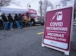 Rick Egan | The Salt Lake Tribune) Covid vaccinations provided by the Salt Lake County Health Department at the Rancho Market parking lot on Redwood Road, on Thursday, January 6, 2022. The county health department expects to receive its first shipment of the updated COVID-19 vaccine this week.