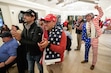 (Francisco Kjolseth  | The Salt Lake Tribune) Trump supporters Gabriel Pereira, Matias Palave Vega and Joe Hastings, from left, celebrate Trump’s win in Georgia during a GOP election night watch party, Tuesday, Nov. 5, 2024, in Draper.