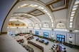 (Trent Nelson  |  The Salt Lake Tribune) The Grand Hall in the Asher Adams Hotel in Salt Lake City on Thursday, Nov. 14, 2024. The hotel is partly located in the historic Union Pacific Depot and features four drink and dining options.