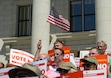 (Chris Samuels | The Salt Lake Tribune) Members of the public attend a rally against a proposed constitutional amendment to reform the citizen initiative process at the Capitol in Salt Lake City, Monday, Aug. 26, 2024.