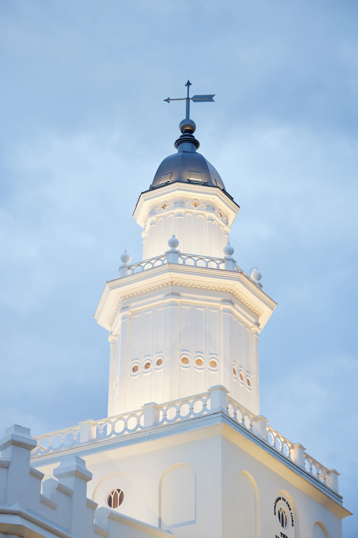 (The Church of Jesus Christ of Latter-day Saints) The spire of the St. George Temple, released Wednesday, Sept. 5, 2023.