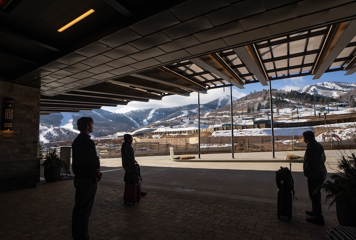 (Francisco Kjolseth  | The Salt Lake Tribune)  The Grand Hyatt Deer Valley, the first hotel of seven to be built in the Deer Valley East Village expansion, is pictured on Tuesday, Dec. 10, 2024.