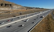 (Francisco Kjolseth  | The Salt Lake Tribune) The site of a fatal crash that happened along Interstate 15, in the area of 14800 South in Draper, is pictured on Wednesday, Sept. 25, 2024. A lawsuit has been filed regarding a Tesla equipped with the company's trademark Autopilot technology crashing into and killing a motorcyclist in the HOV lane along the highway.