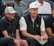 (Rick Egan | The Salt Lake Tribune) 
Utah Jazz General Manager and Justin Zanik and Danny Ainge watch the Utah Jazz play in Summer League Action between the Utah Jazz and the Memphis Grizzlies, at the Delta Center, on Monday, July 8, 2024.

