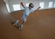 (Rick Egan | The Salt Lake Tribune) Ezra Knudsen, 10, skates during a skateboarding class at Glenn Parker Skate Park in Provo on Wednesday, Sept. 11, 2024.