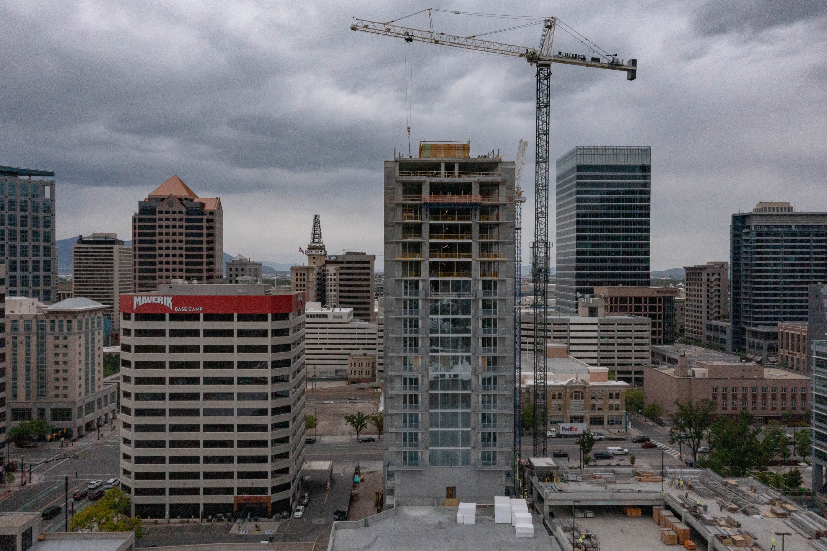 (Francisco Kjolseth | The Salt Lake Tribune) The first modern high-rise apartment community in the heart of downtown Salt Lake City, Liberty Sky Apartments offers 272 residential units featuring studio, 1 and 2 bedroom apartment homes as seen on Tuesday, May 25, 2021. 