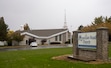 (Rick Egan | The Salt Lake Tribune) The Mountain Road Church in Fruit Heights, on Tuesday, Nov 12, 2024. The church had initially offered to serve as a local emergency shelter for homeless people on especially cold nights but has since backed out after residents showed up in droves to protest the plan.