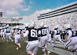 (Barry Reeger | AP) Penn State players take the field against SMU in the first round of the College Football Playoff, Saturday, Dec. 21, 2024, in State College, Pa.