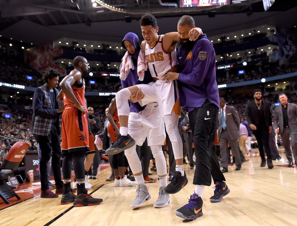 Suns' star Devin Booker expected to miss 2-3 weeks with groin injury