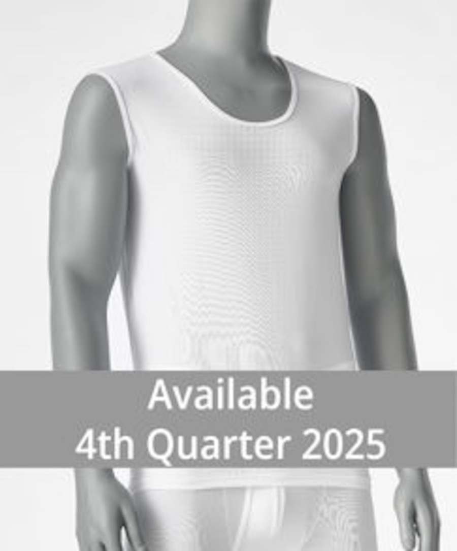 (The Church of Jesus Christ of Latter-day Saints) This screenshot from the church's online store for U.S. members shows that the new sleeveless garments for men will be available toward the end of next year.