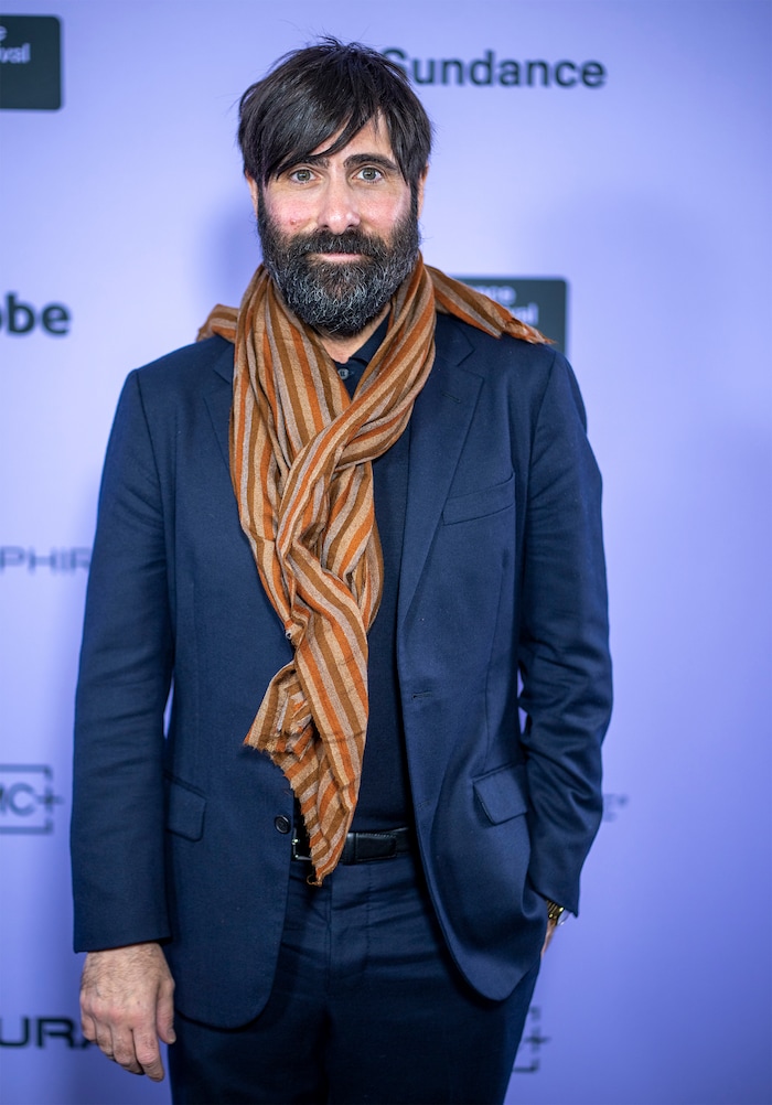 (Rick Egan | The Salt Lake Tribune)  Jason Schwartzman, on the press line for the premiere of "Between the Temples" at the Library Center in Park City, at the Sundance Film Festival, on Friday, Jan. 19, 2024.
