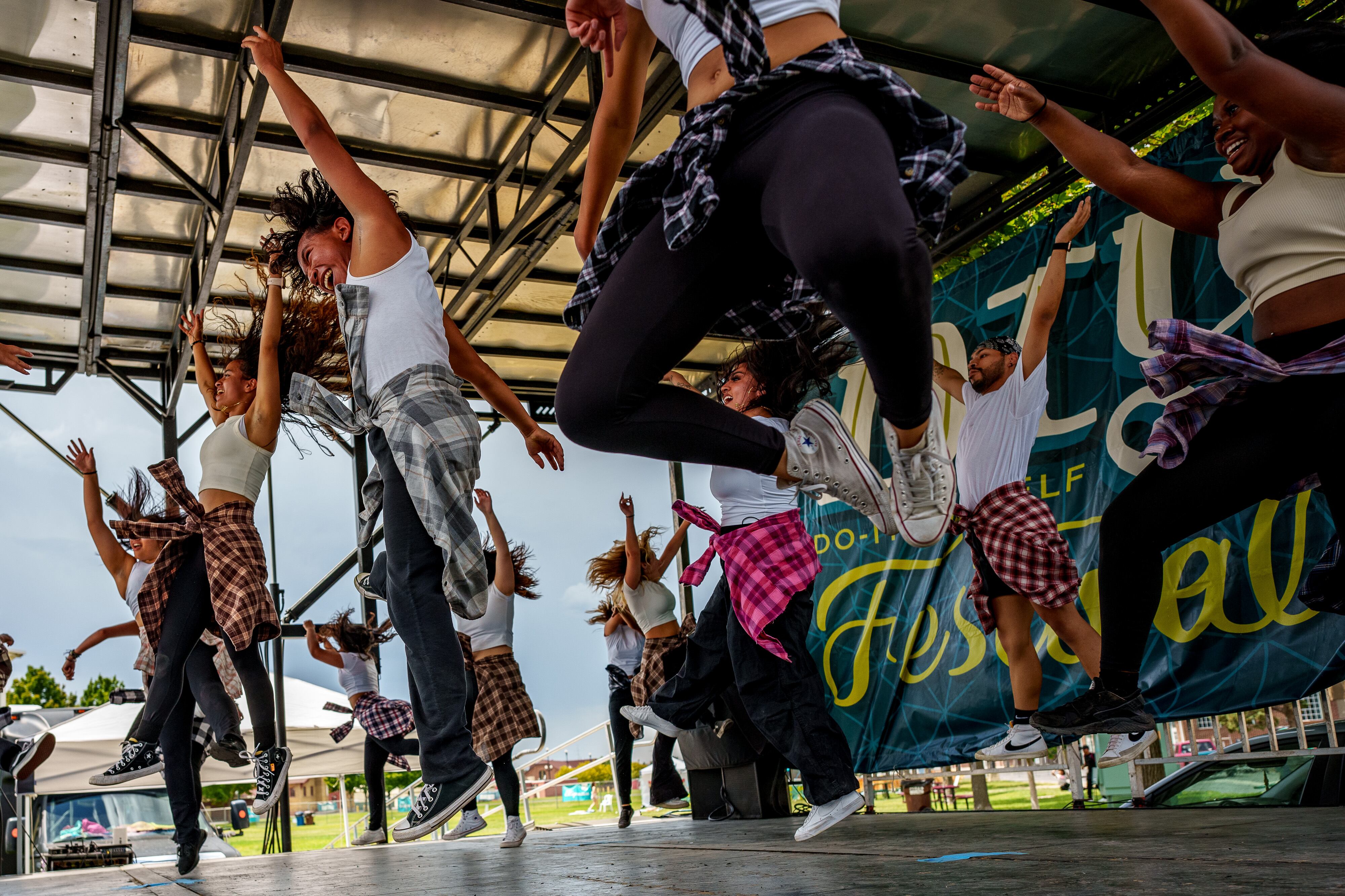 (Trent Nelson | The Salt Lake Tribune) Allegiant Dance Crew
performs at the Craft Lake City DIY Festival in Salt Lake City on Saturday, Aug. 10, 2024.