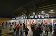 (Francisco Kjolseth  | The Salt Lake Tribune) The Utah Red Rocks’ gymnastics team delivers a win against Arizona as fans exit the Jon M. Huntsman Center following the meet on Friday, February. 7, 2025. 