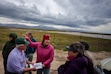 (Trent Nelson  |  The Salt Lake Tribune) Brent Davis and Deeda Seed lead a tour of Weber County property slated for an inland port on Friday, April 5, 2024. Seed is a senior campaigner at the Center for Biological Diversity, which joined with Utah Physicians for a Healthy Environment to sue the Utah Inland Port Authority on Thursday.