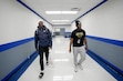 (Francisco Kjolseth | The Salt Lake Tribune) Utah Prep Academy’s AJ Dybantsa speaks with his father Ace following his game in the 5 for the Fight National Hoopfest in Pleasant Grove on Tuesday, Nov. 26, 2024.