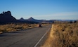 (Bethany Baker  |  The Salt Lake Tribune) A car drives along Utah Highway 211 in the Indian Creek area of Bears Ears National Monument near Monticello on Thursday, Dec. 19, 2024.