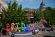 (Trent Nelson | The Salt Lake Tribune) People march from the Utah Capitol in Salt Lake City to kick off the Utah Pride Festival on Saturday, June 1, 2024. The Utah Pride Center has shared details regarding the finances of the event.