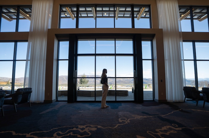 (Francisco Kjolseth  | The Salt Lake Tribune)  The Grand Hyatt Deer Valley, the first hotel of seven to be built in the Deer Valley East Village expansion, is pictured on Tuesday, Dec. 10, 2024.