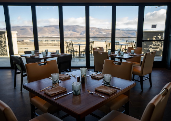 (Francisco Kjolseth  | The Salt Lake Tribune) Remington Hall at the Grand Hyatt Deer Valley, the first hotel of seven to be built in the Deer Valley East Village expansion, is pictured on Tuesday, Dec. 10, 2024.