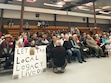 (Ian Marynowski | The Insider) The Burr family sat front and center during the Jan. 27 special meeting of the Garfield County Commission, which was held to discuss the renaming of the Burr Trail Scenic Backway, or the John’s Valley Road, to commemorate Donald Trump.