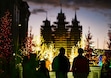 (Francisco Kjolseth  |  The Salt Lake Tribune) The plaza at Temple Square is lit up for the holidays as people take in the visual delights on Saturday, Nov. 25, 2023.