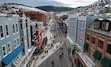 (Francisco Kjolseth  | The Salt Lake Tribune) Park City’s Main Street is closed to traffic as Sundance visitors walk the historic blocks on Thursday, Jan. 23, 2025.