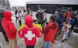 (Francisco Kjolseth  | The Salt Lake Tribune) Andrew Hennigh, a 16-year veteran ski patroller at Park City, joins colleagues as they officially go on strike, citing unfair labor practices and marking the latest chapter in the union’s negotiations with Park City Mountain and its owner, Vail Resorts on Friday, Dec. 27, 2024.