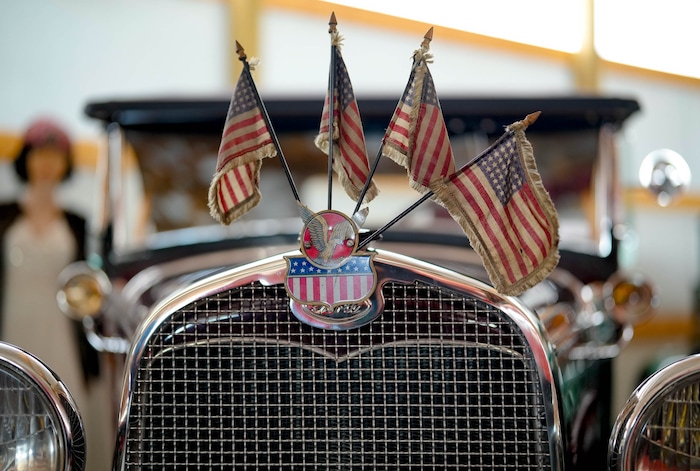 (Francisco Kjolseth  | The Salt Lake Tribune) Attention to detail is preserved on a 1931 Ford Model A deluxe roadster rumble seat coupe at the Richard W. Erickson Foundation Power Show & Museum in Wallsburg, Utah on Tuesday, Aug. 6, 2024.