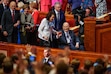 (Trent Nelson  |  The Salt Lake Tribune) President Russell M. Nelson and wife Wendy after General Conference on Sunday, Oct. 6, 2024.