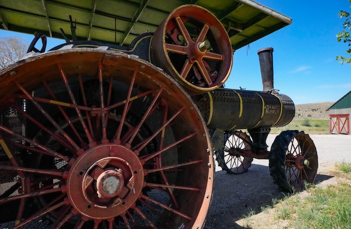 (Francisco Kjolseth  | The Salt Lake Tribune)A steamer tractor is pictured at the Richard W. Erickson Foundation Power Show & Museum in Wallsburg, Utah on Tuesday, Aug. 6, 2024.