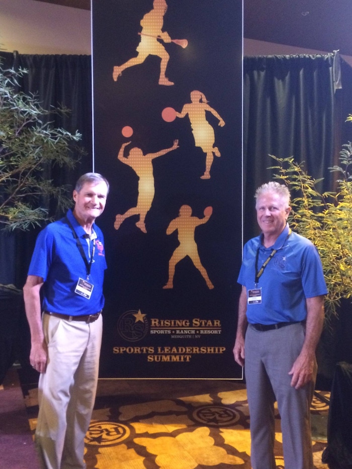 (Courtesy of Jon Hoover) The late Steve Cramblitt, left, who won state championships in baseball at Taylorsville and Juan Diego high schools, in a photo with Jon Hoover, former baseball coach at Pleasant Grove and Cottonwood.