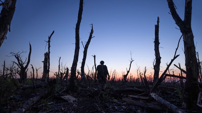 (Mstyslav Chernov  |  Sundance Institute) An image from the Ukrainian war zone in Mstyslav Chernov's documentary "2000 Meters to Andriivka," an official selection of the 2025 Sundance Film Festival, in the World Cinema Documentary competition.