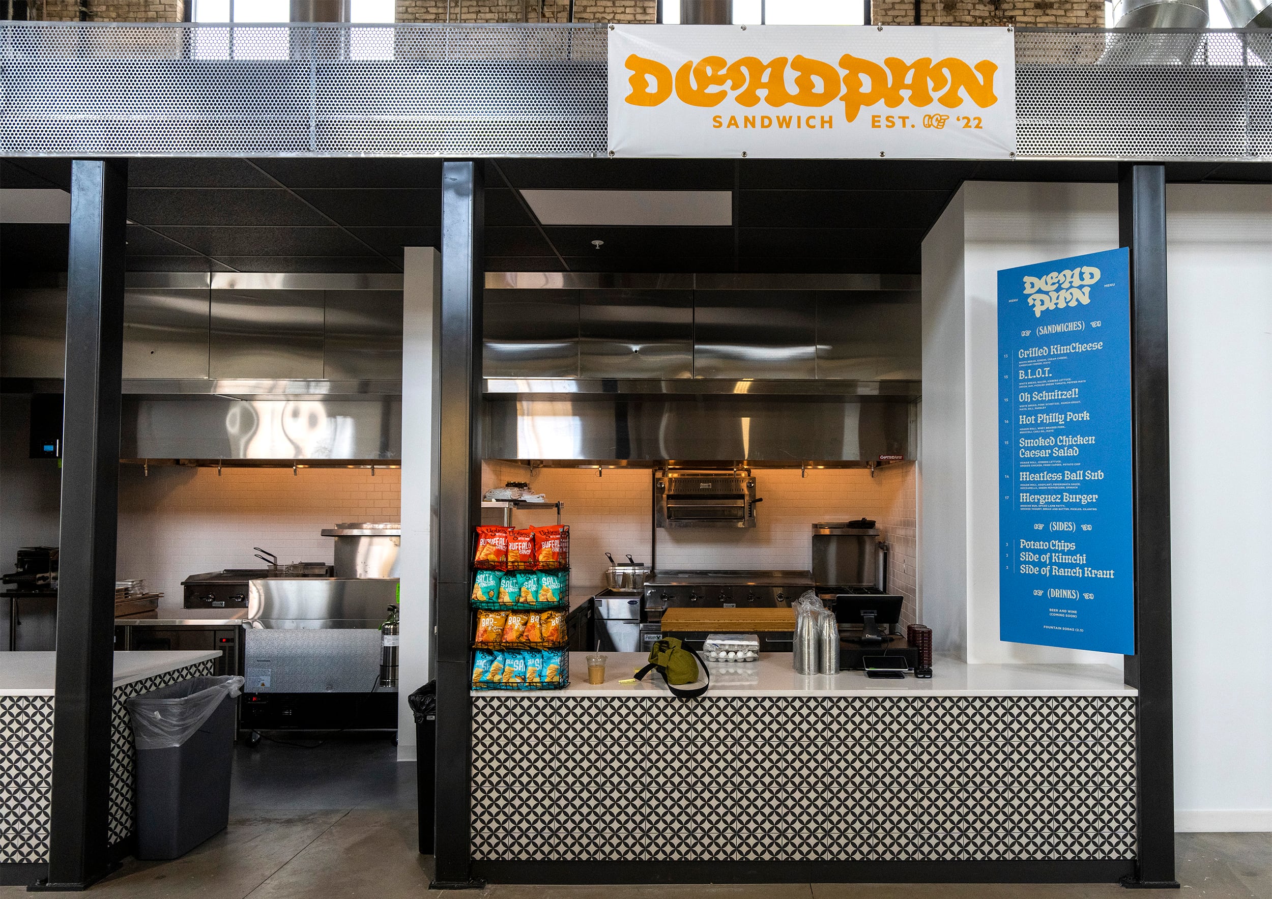 (Rick Egan | The Salt Lake Tribune) Deadpan Sandwich's stall in the Woodbine Food Hall in the Granary District, shown on Tuesday, Aug. 2, 2022.
