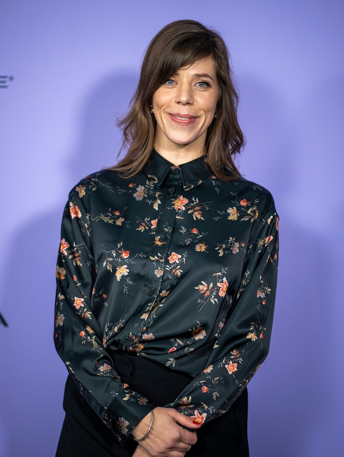 (Rick Egan | The Salt Lake Tribune)    Director Nora Fingscheidt, on the Press line for "The Outrun" at the Library Center in Park city, during the Sundance film Festival, on Friday, Jan. 19, 2024.
