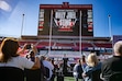 (Rick Egan | The Salt Lake Tribune)  Jason Farrell, President of Live Nation Utah, announces the upcoming concert with Billy Joel and Sting at Rice-Eccles Stadium in May, during a news conference on Thursday, Sept. 26, 2024. The concert has been postponed a year to May 22, 2026.