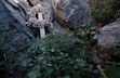 (Bethany Baker | The Salt Lake Tribune) A memorial wreath is seen at the Nutty Putty Cave near Elberta on Saturday, Oct. 26, 2024. In 2009, John Jones became stuck in the cave and died after rescue attempts failed.