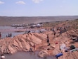 (Tribune file photo) Memorial Day crowd swarmed the rocky shore line at Sand Hollow State Park. A fiscal analyst told a Utah Legislature committee that the Utah Department of Natural Resources has been overcharging Utahns and nonresidents for use of state parks.