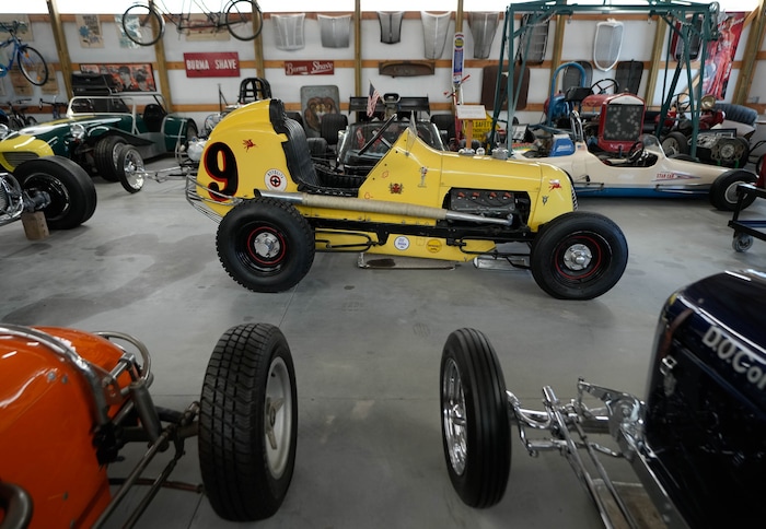 (Francisco Kjolseth  | The Salt Lake Tribune) Midget racers at the Richard W. Erickson Foundation Power Show & Museum in Wallsburg, Utah on Tuesday, Aug. 6, 2024.